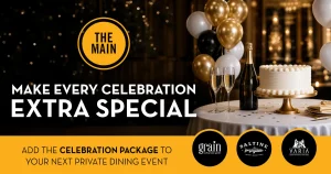Banner - Add the Main Celebration Package to your Private Dining Experience!